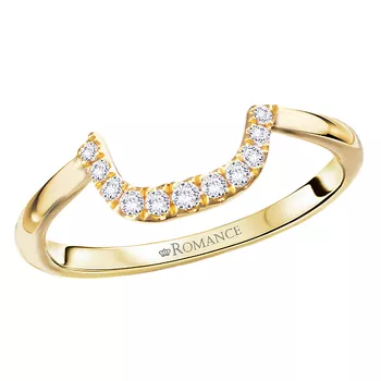 Curved Front Diamond Wedding Band 160332-EM150WY
