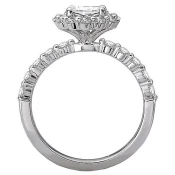 Halo Semi-Mount Diamond Ring 119173-RD100K