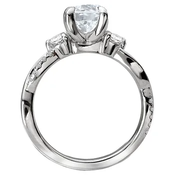 *** Lab Grown Diamond *** Classic Semi-Mount Diamond Ring 119259-RD100KLG