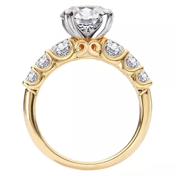Semi-Mount Graduated Diamond Engagement Ring 160362-RD200Y