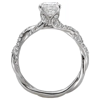 *** Lab Grown Diamond *** Classic Semi-Mount Diamond Ring 119195-RD100KLG