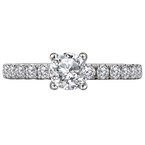 LaVie Diamond Semi-Mount Engagement Ring 116137-RDS
