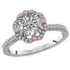 Romance Halo Semi-Mount Diamond Ring 119200-RD100TRK