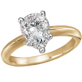 Solitaire Semi-Mount Diamond Engagement Ring 114003-PS125TYS