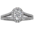 LaVie Split Shank Semi-Mount Diamond Ring 115327-100