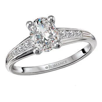 Diamond Semi-Mount Engagement Ring 160268-OV100