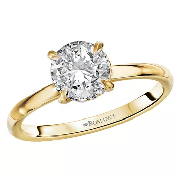 Diamond Hidden Halo Engagement Ring 160151-RD100Y