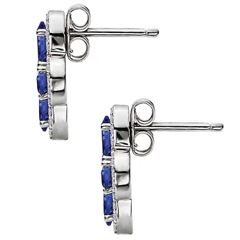Ladies Fashion Gemstone Earrings 222064-DS