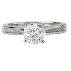 LaVie Peg Head Semi-Mount Diamond Ring 116080-050S