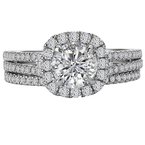 LaVie Halo Semi-Mount Diamond Ring 115319-100