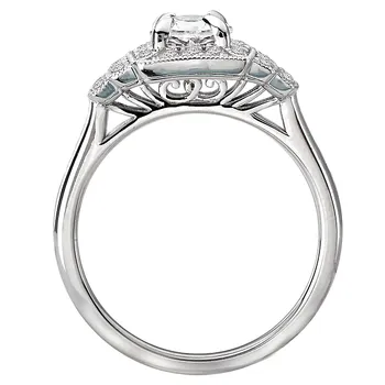 Halo Semi-Mount Diamond Ring 119267-EO100K