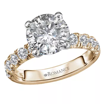 Semi-Mount Lab Grown Diamond Engagement Ring 160216-RD300YLG