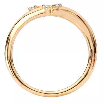 Curved Front Diamond Wedding Band 160351-200WY
