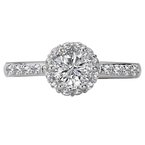 LaVie Halo Semi-Mount Diamond Ring 115460-RD075