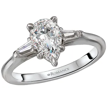Diamond Semi Mount Engagement Ring 160085-PS100