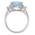 Eleganza Sky Blue Topaz Sterling Silver Fashion Ring 711869-SBT7W