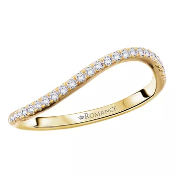Curved Diamond Wedding Band 160333-150WY