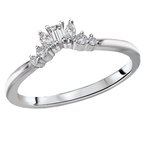 LaVie Diamond Curved Wedding Band 113916-W