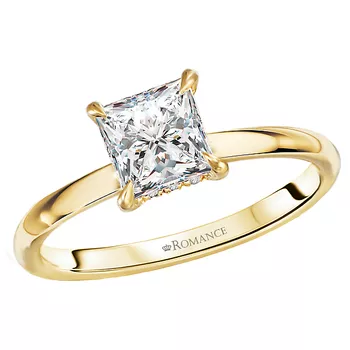 Diamond Hidden Halo Engagement Ring 160151-PC100Y