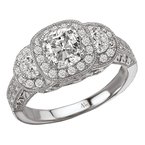 LaVie Halo Semi-Mount Diamond Ring 115170-100