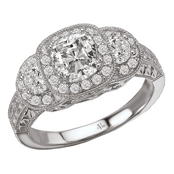 Halo Semi-Mount Diamond Ring 115170-100
