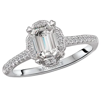 Halo Semi-Mount Diamond Ring 119128-100K