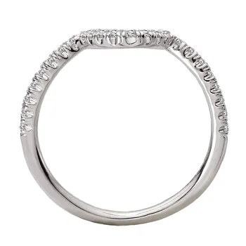 Diamond Curved Wedding Band 160269-OV200W