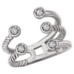 Eleganza Ladies Fashion Diamond Ring 711794-7