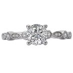 LaVie Classic Semi-Mount Diamond Ring 115431-RD075