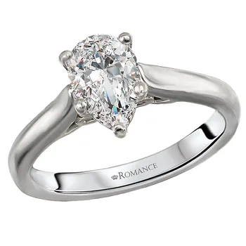 Solitaire Semi-Mount Diamond Ring 160064-PS100