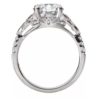 Semi-Mount Diamond and Sapphire Engagement Ring 160359-RD200SPH