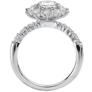 Halo Semi-Mount Diamond Ring 160043-RD100
