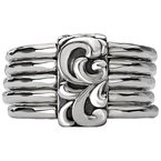 Eleganza Ladies Fashion Silver Ring 711849-7