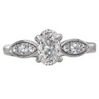 LaVie Classic Semi-Mount Diamond Ring 115471-OV075