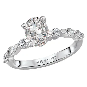 Classic Semi-Mount Diamond Ring 160020-OV100