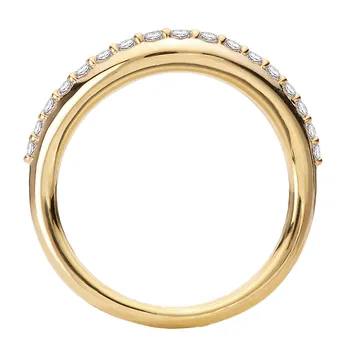 Curved Front Diamond Wedding Band 160276-200WY