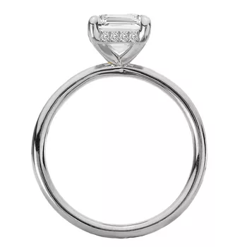 Diamond Hidden Halo Engagement Ring 160151-EM200PT