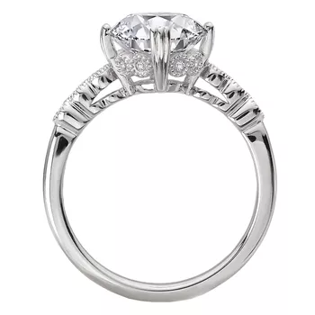 Triple Prong Diamond Engagement Ring 160320-RD200