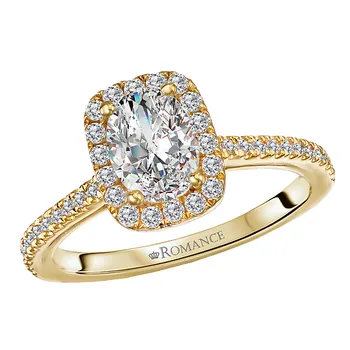 Semi-Mount Diamond Engagement Ring 160184-OV100Y