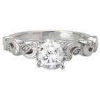 LaVie Peg Head Semi-Mount Diamond Ring 115151-S