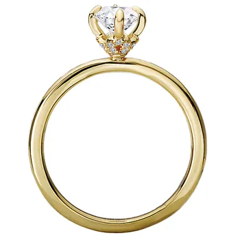 Diamond Halo Engagement Ring 160180-MQ100Y