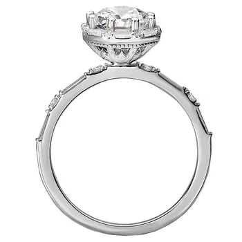Diamond Semi-Mount Halo Engagment Ring 160179-RD100