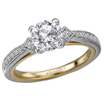 Two Tone Semi-Mount Diamond Ring 160022-RD100TY