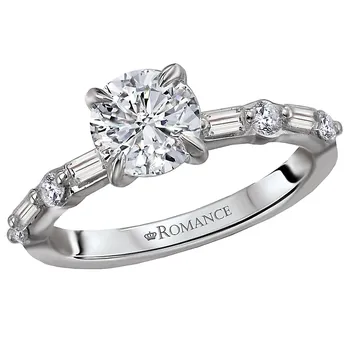 *** Lab Grown Diamond *** Classic Semi-Mount Diamond Ring 119170-RD100KLG