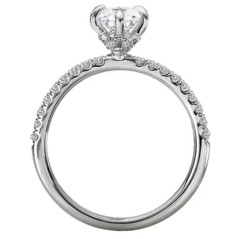 Diamond Semi-Mount Engagement Ring 160176-MQ100
