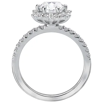 Halo Semi-Mount Diamond Ring 160042-RD100