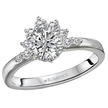 Halo Semi-Mount Diamond Ring 160049-RD100