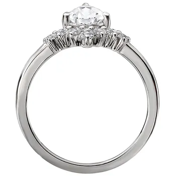 Diamond Semi-Mount Engagement Ring 160067-PS100