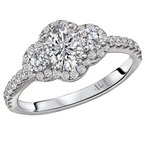 LaVie Halo Semi-Mount Diamond Ring 115324-100