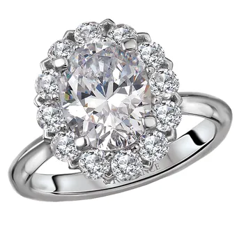 Halo Semi-Mount Diamond Ring 119174-OV200K